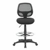 Boss Office Products Commercial Grade Mesh Drafting Chair - Armless B16605